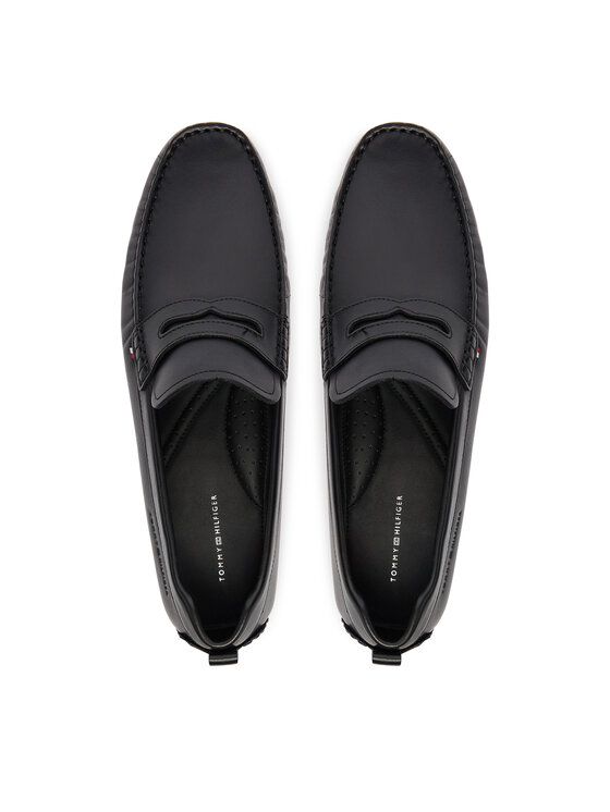 Tommy Hilfiger Mocassini Tommy Hilfiger Core Hilfiger Leather Driver FM0FM05790 Nero