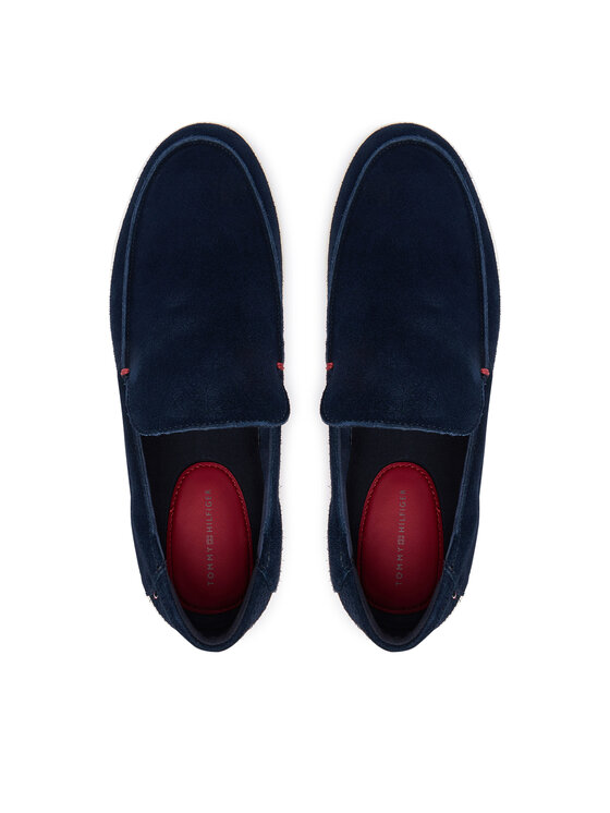 Tommy Hilfiger Lordsy Tommy Hilfiger Modern Light Suede Loafer FM0FM05924 Tmavomodrá