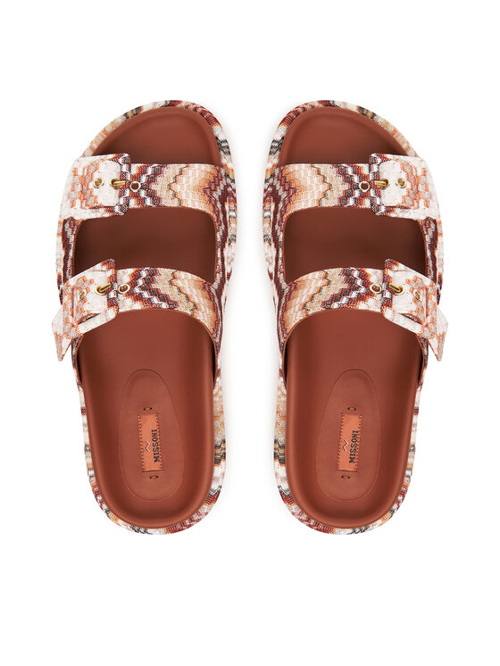 M Missoni Шльопанці M Missoni Clea MWF111_064 Коричневий