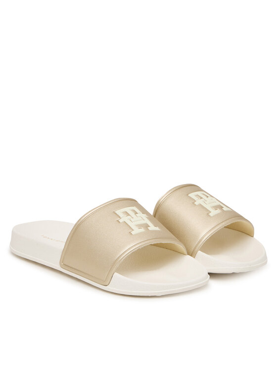 Tommy Hilfiger Šľapky Tommy Hilfiger T3A0-34322-1367 Zlatá