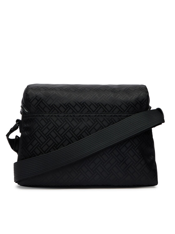 Tommy Hilfiger Crossover torbica Tommy Hilfiger Th Nylon Jacquard Satchel AM0AM14404 Crna