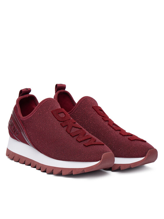 DKNY Sportcipők DKNY Abbi Logo Slip-On K3502004 Bordó