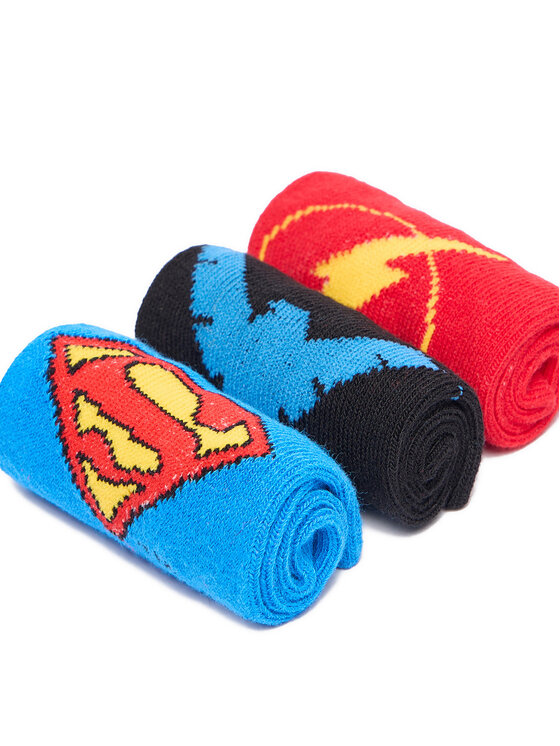 Superman Calcetines largos Superman CEO-ACCCS-AW25-228WBDC(3-PACK) Rojo