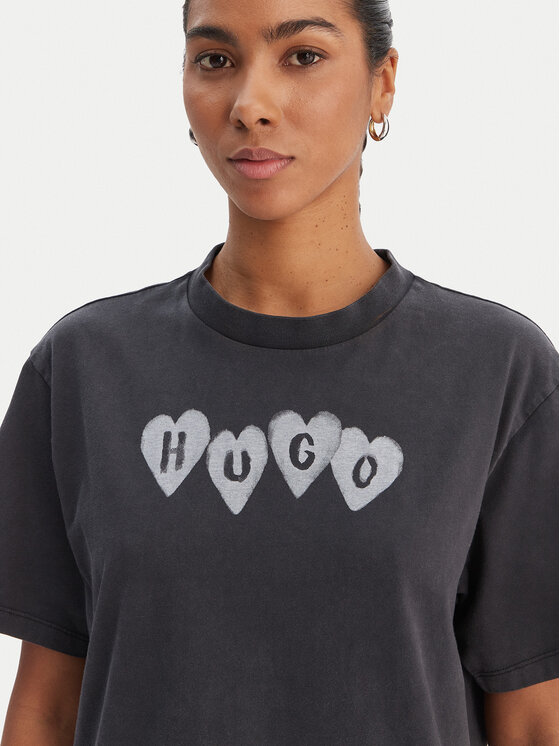 HUGO HUGO Camiseta Vintage 50561164 Negro Relaxed Fit