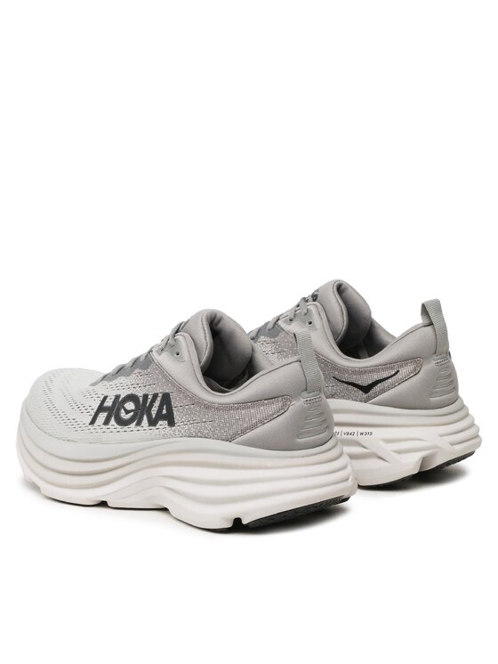 Hoka Buty do biegania Hoka Bondi 8 Wide 1127953 Szary