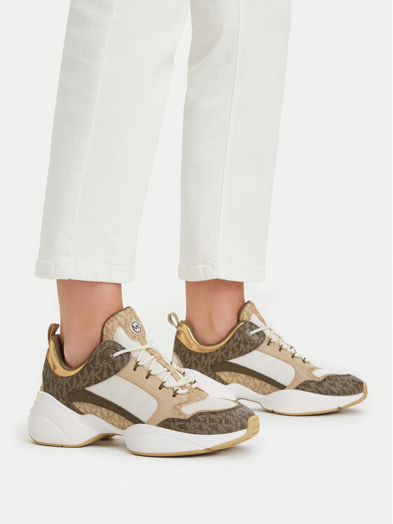 MICHAEL Michael Kors Sneakersy MICHAEL Michael Kors Bowie 43T6BWFS2B Hnedá