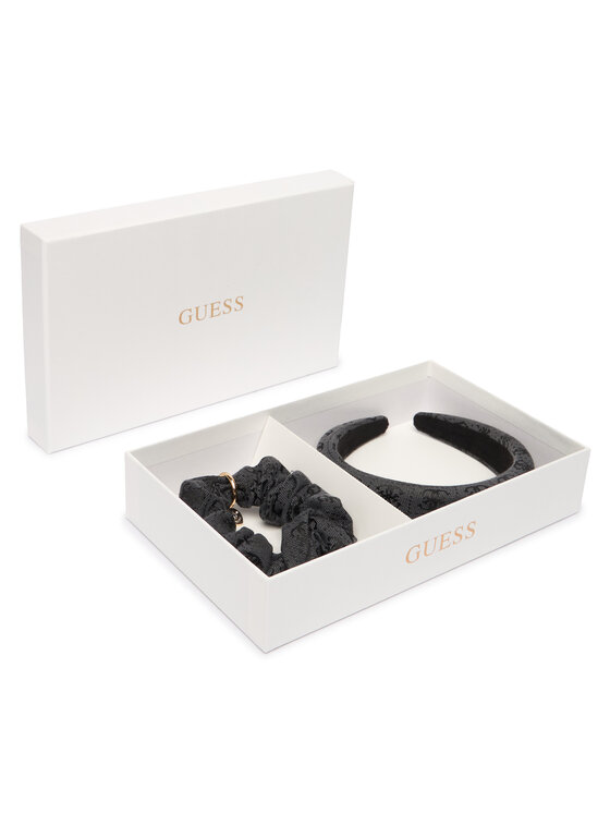 Guess Rinkinys: galvajuostė ir plaukų gumytės Guess GFBOXW P5403 Pilka