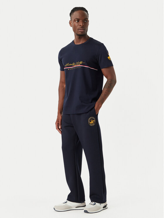 Beverly Hills Polo Club Beverly Hills Polo Club Camiseta P-SS26M-TS1519 Azul marino Regular Fit