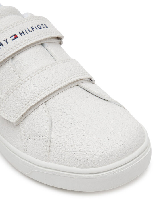 Tommy Hilfiger Superge Tommy Hilfiger Flag Low Cut Velcro Sneaker T1A9-33726-0375 S Bela