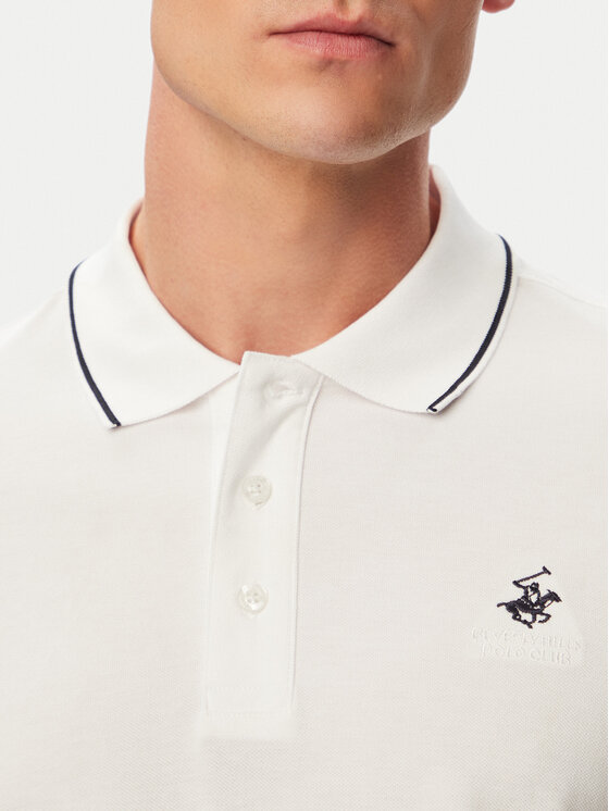 Beverly Hills Polo Club Beverly Hills Polo Club Поло P-SS26M-P42561 Білий Regular Fit