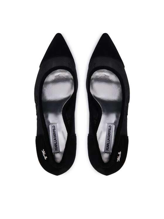 KARL LAGERFELD Pantofi cu toc subțire KARL LAGERFELD Sarabande KL30905L Negru