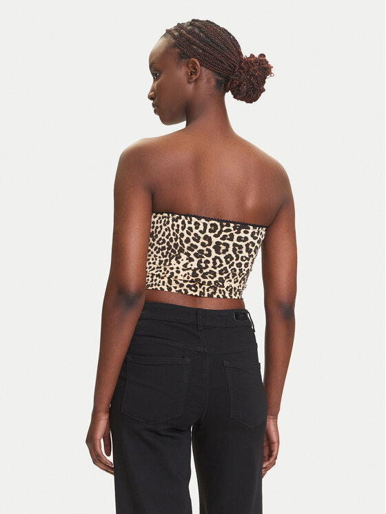 Noisy May Noisy May Top Avery 27034321 Smeđa Slim Fit