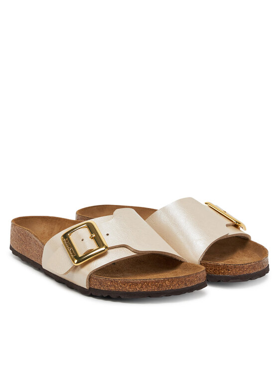 Birkenstock Şlapi Birkenstock Catalina Cushion Buckle 1029393 Écru