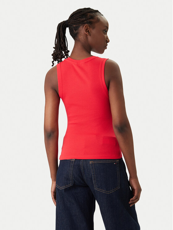 Tommy Jeans Tommy Jeans Top Essential DW0DW20673 Rojo Slim Fit