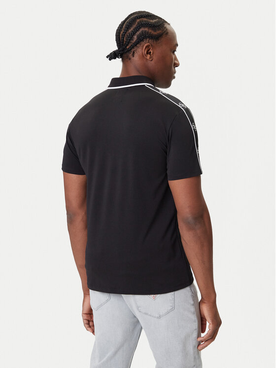 Guess Guess Поло M4YP40 KARS0 Чорний Regular Fit