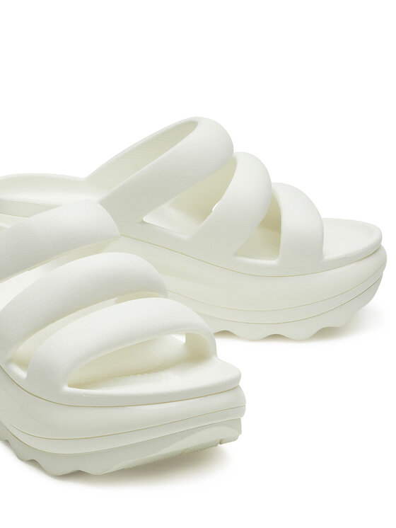 Crocs Шльопанці Crocs Mega Crush Triple Strap 209842 Écru