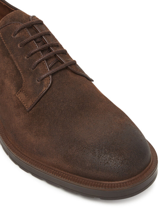Tommy Hilfiger Nizki čevlji Tommy Hilfiger Cleated Derby FM0FM05770 Rjava