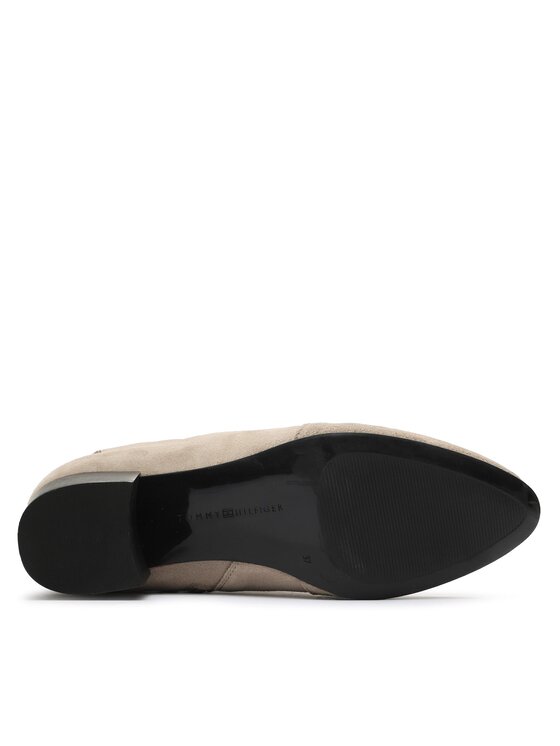 Tommy Hilfiger Боти Tommy Hilfiger Th Feminine City Suede Bootie FW0FW07536 Бежов