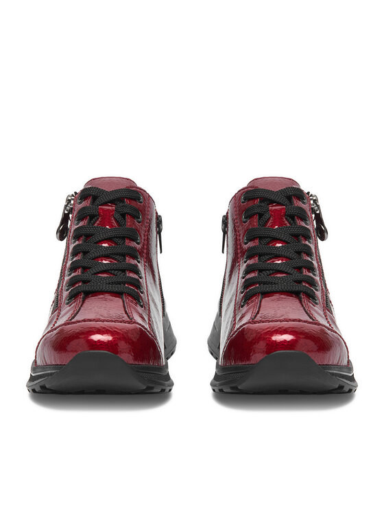 Rieker Sneakersy Rieker CEO-N1400-33 Tmavo červená