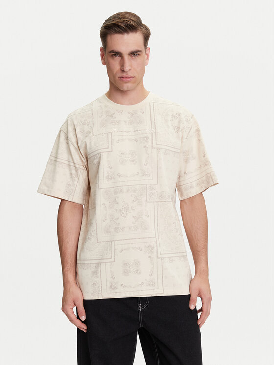 Karl Kani Karl Kani T-Shirt Small Signature Paisley PD00005342 Μπεζ Relaxed Fit