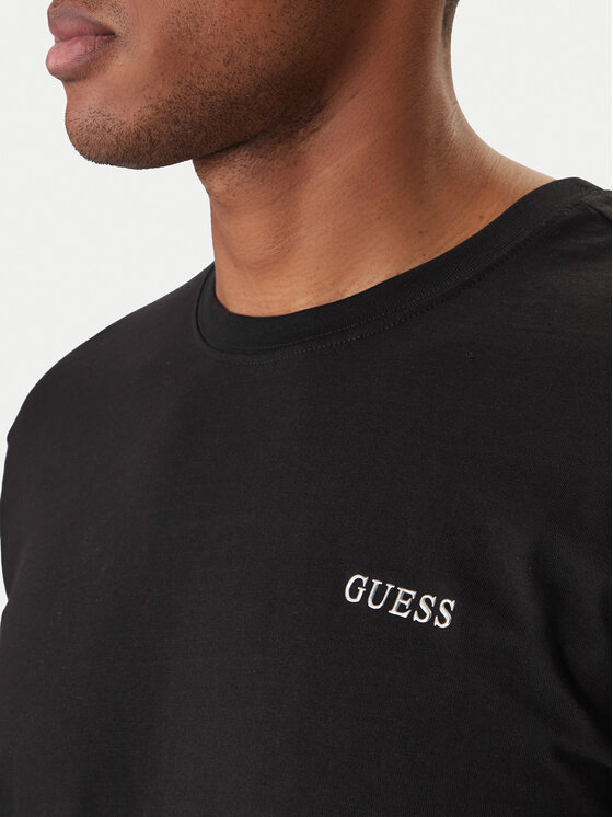 Guess Guess Camiseta Z6RI17 I3Z14 Negro Regular Fit