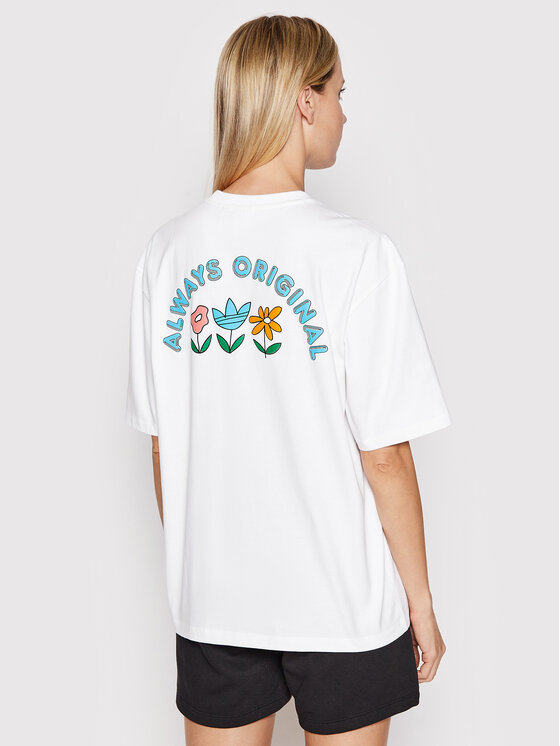 adidas adidas Marškinėliai Always Original Graphic HF2019 Balta Loose Fit