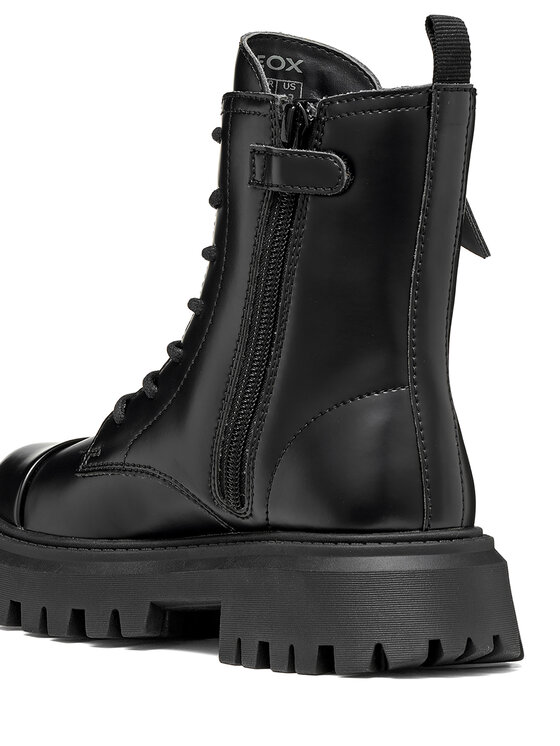 Geox Bakancs Geox J Maquinnens Girl J66M6A 000CN C9999 S Fekete