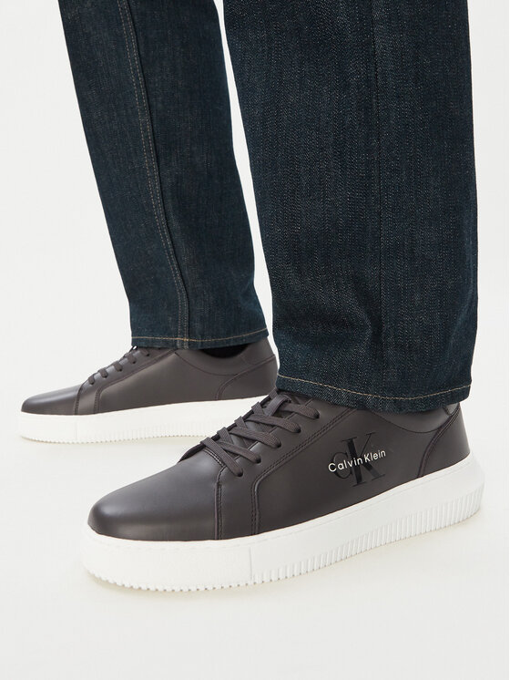 Calvin Klein Sportcipők Calvin Klein Chunky Cupsole Mono Lth YM0YM01317 Barna