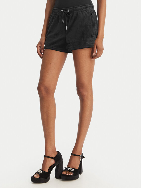 Juicy Couture Juicy Couture Pantalones cortos deportivos Tamia JCWHS126305 Negro Regular Fit
