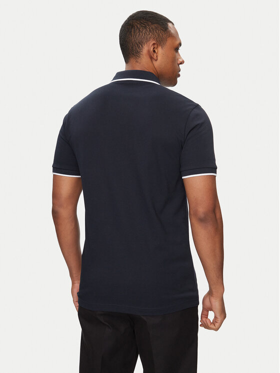 BOSS Boss Поло Passertip 50507699 Cиній Slim Fit