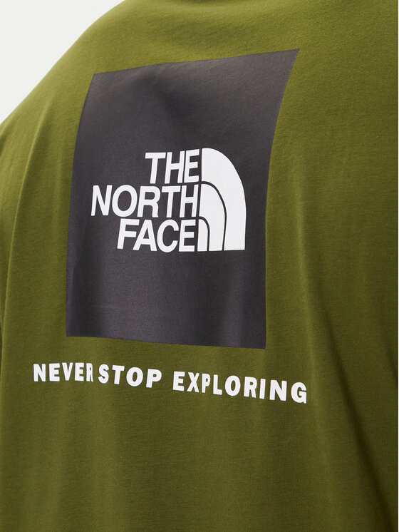 The North Face The North Face Camiseta Redbox NF0A87NP Verde Regular Fit