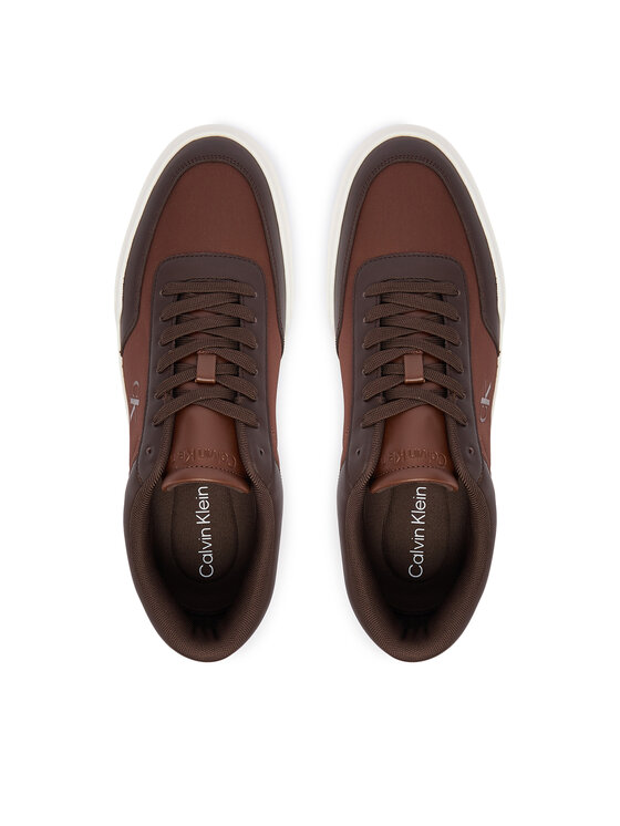 Calvin Klein Αθλητικά Calvin Klein Chunky Cups Laceup Ox Mix Mat HM0HM02326 Καφέ