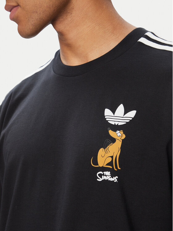 adidas adidas Camiseta Little Santas Helper Graphic LG5061 Negro Regular Fit