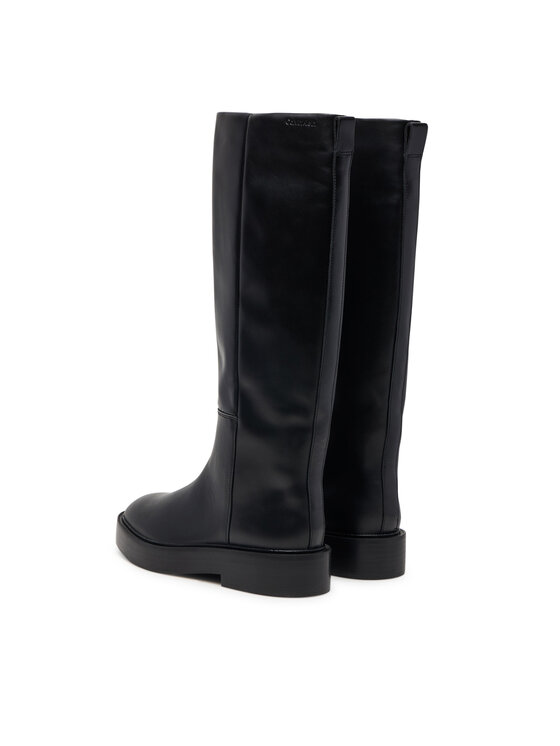Calvin Klein Μπότες Calvin Klein Conc Welt High Boot Lth HW0HW03213 Μαύρο