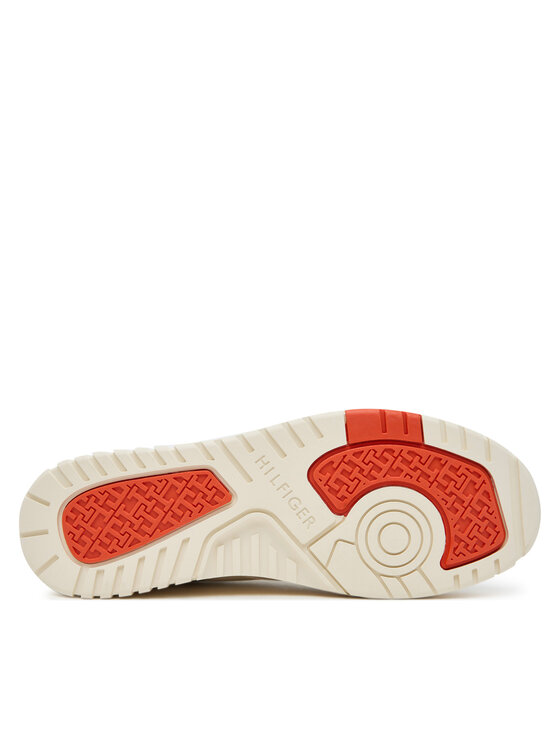 Tommy Hilfiger Сникърси Tommy Hilfiger Th Basket Better Mix FM0FM05520 Екрю