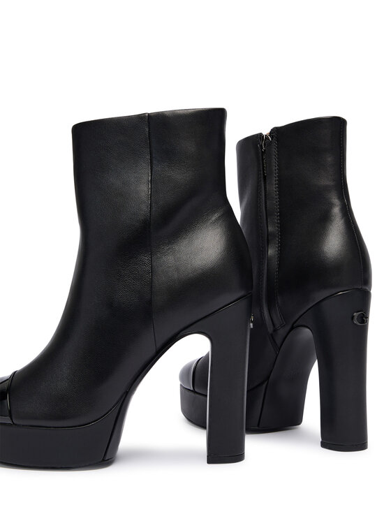 Guess Členková obuv Guess FLFRNT LEA10 Čierna