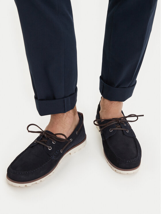 Tommy Hilfiger Mokaszin Tommy Hilfiger Light Sde FM0FM05747 Sötétkék