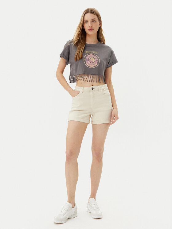 Noisy May Noisy May T-shirt Gaby 27033386 Grigio Regular Fit