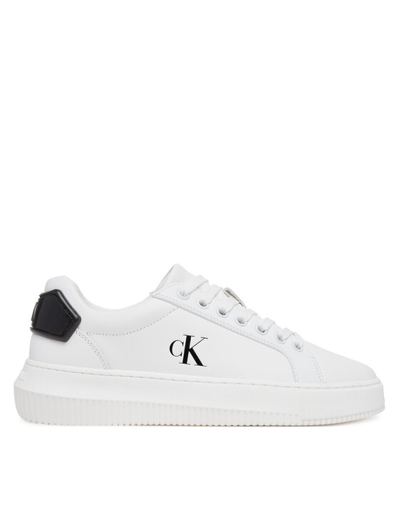 Calvin Klein Jeans Superge Calvin Klein Jeans Chunky Cupsole Ru Patch Lth Wn YW0YW01846 Bela