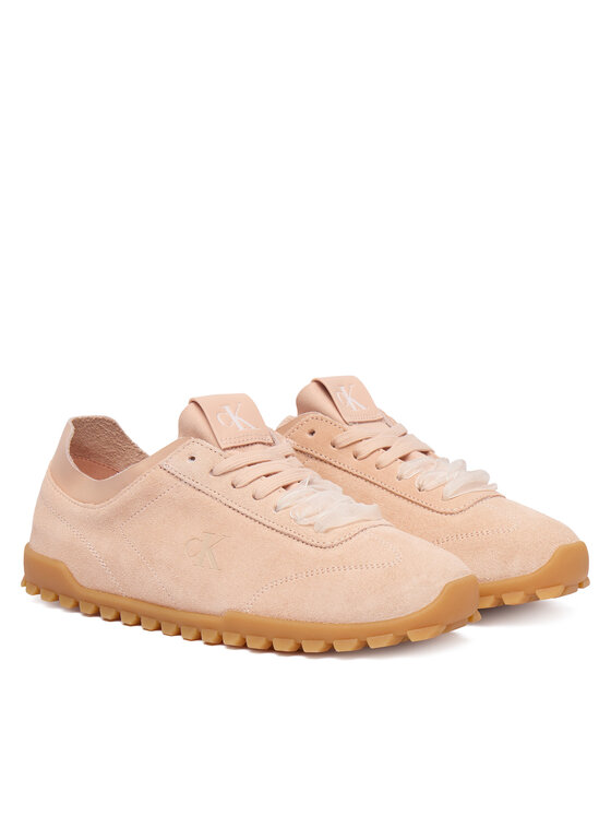 Calvin Klein Sneakers Calvin Klein Low Profile Run Mg Sue Db Laces HW0HW03150 Rosa chiaro