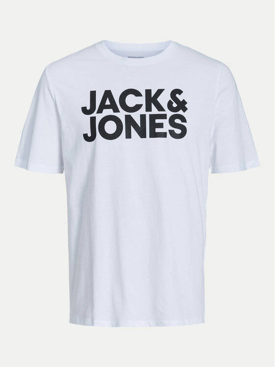 Jack & Jones Jack & Jones T-Shirt Corp Logo 12151955 Weiß Standard Fit
