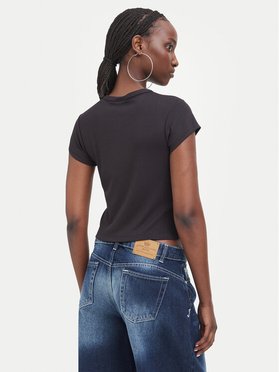 Juicy Couture Juicy Couture Camiseta JCWCT226326 Negro Slim Fit