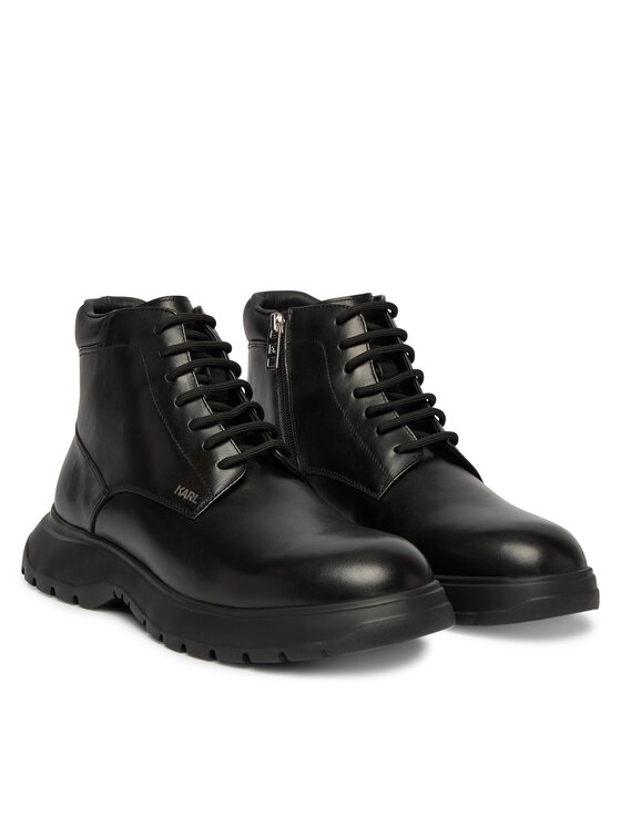 KARL LAGERFELD Черевики KARL LAGERFELD Magnus KL10650 Чорний