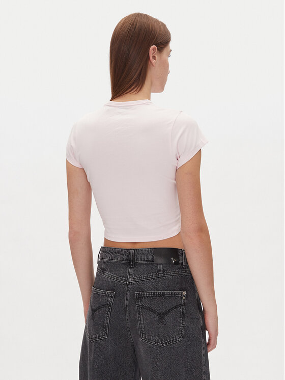 HUGO HUGO Футболка Dome_B 50537247 Світло-рожевий Cropped Fit