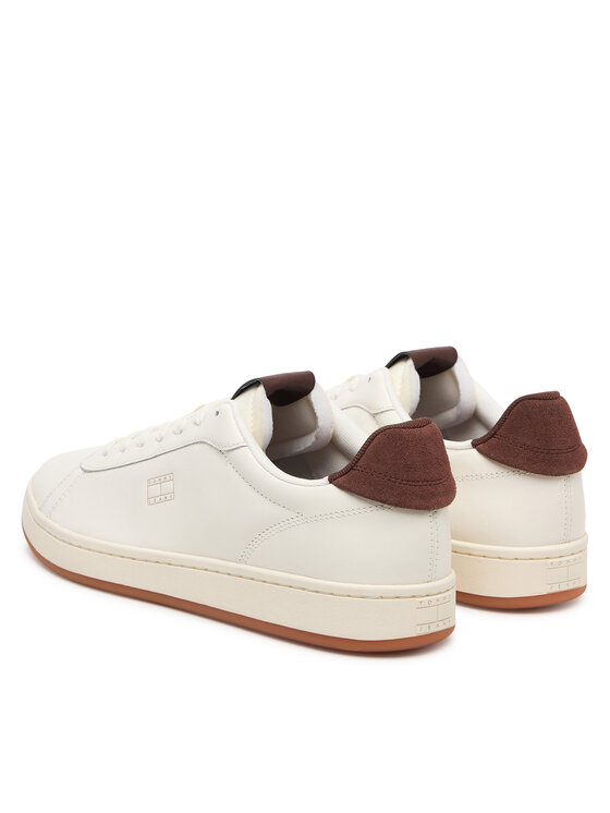 Tommy Jeans Sneakersy Tommy Jeans Archive '98 Leather Court EM0EM01791 Krémová