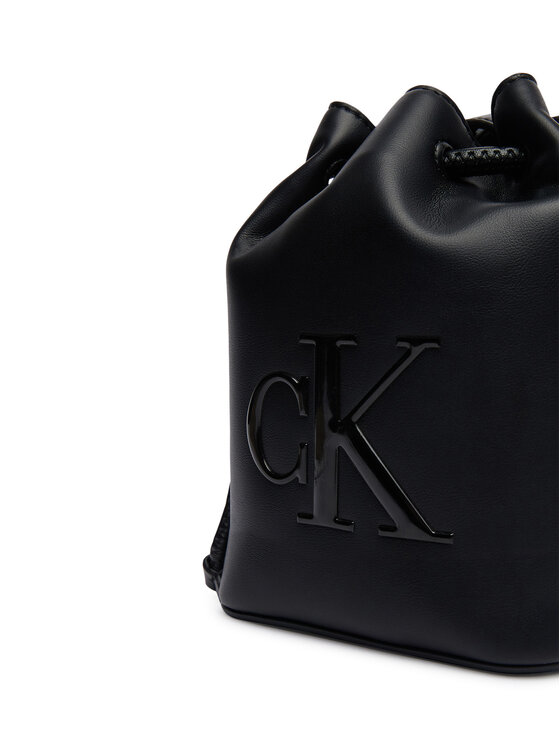Calvin Klein Borsetta Calvin Klein Bold Ck Mini Bucket Crossbody LV04F3870G Nero