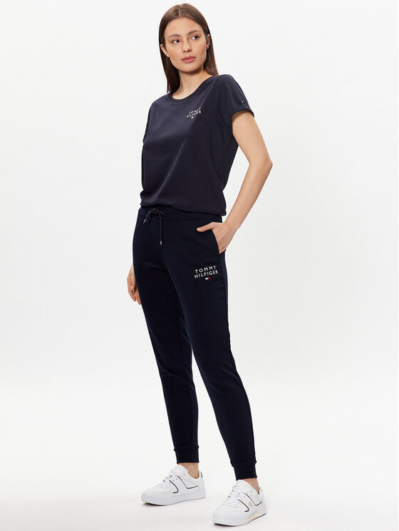 Tommy Hilfiger Tommy Hilfiger Majica UW0UW04525 Mornarsko modra Relaxed Fit