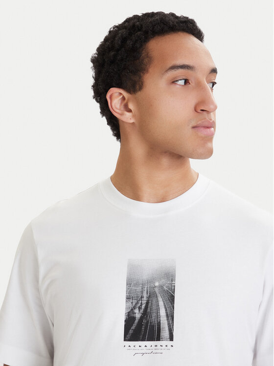 Jack & Jones Jack & Jones Camiseta Fusion 12289870 Blanco Relaxed Fit