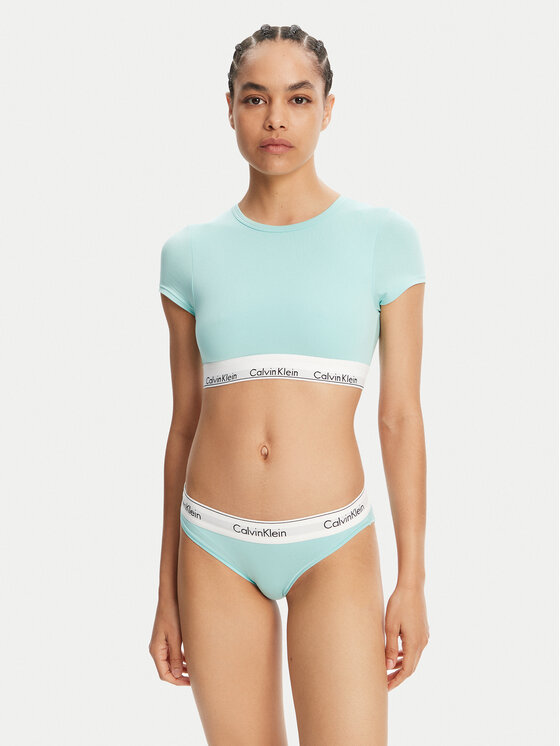 Calvin Klein Underwear Calvin Klein Underwear Majica LV00QF7213 Zelena Slim Fit