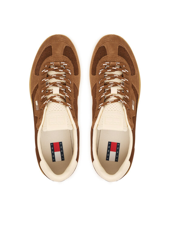 Tommy Jeans Laisvalaikio batai Tommy Jeans Mu The Greenwich Edge Suede EN0EN03050 Ruda